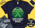 Chronic Traumatic Encephalopathy Shirt CTE Awareness Green Ribbon Warrior Fighter Surgery Recovery Tank Hoodie A1281 Hoodie – Warm & Stylish · Trending Graphic Apparel