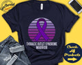 Thoracic Outlet Syndrome Shirt TOS Awareness Purple Ribbon Warrior Fighter Surgery Recovery Tank Hoodie A1310 Hoodie – Bold Style · Trending Graphic Apparel