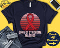 Long QT Syndrome Shirt Long QT Syndrome Awareness Red Ribbon Warrior Fighter Surgery Recovery Tank Hoodie A1340 Hoodie – Aesthetic Look · Great Gift For Fans