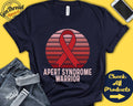 Apert Syndrome Shirt Apert Syndrome Awareness Red Ribbon Warrior Fighter Surgery Recovery Tank Hoodie A1349 Hoodie – Easygoing Wear · High-Quality Print
