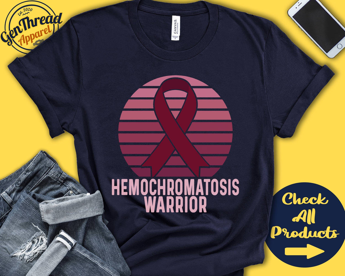 Hemochromatosis Shirt Hemochromatosis Awareness Burgundy Ribbon Warrior Fighter Surgery Recovery Tank Hoodie A1388 Hoodie – Soft Feel · Great Gift For Fans