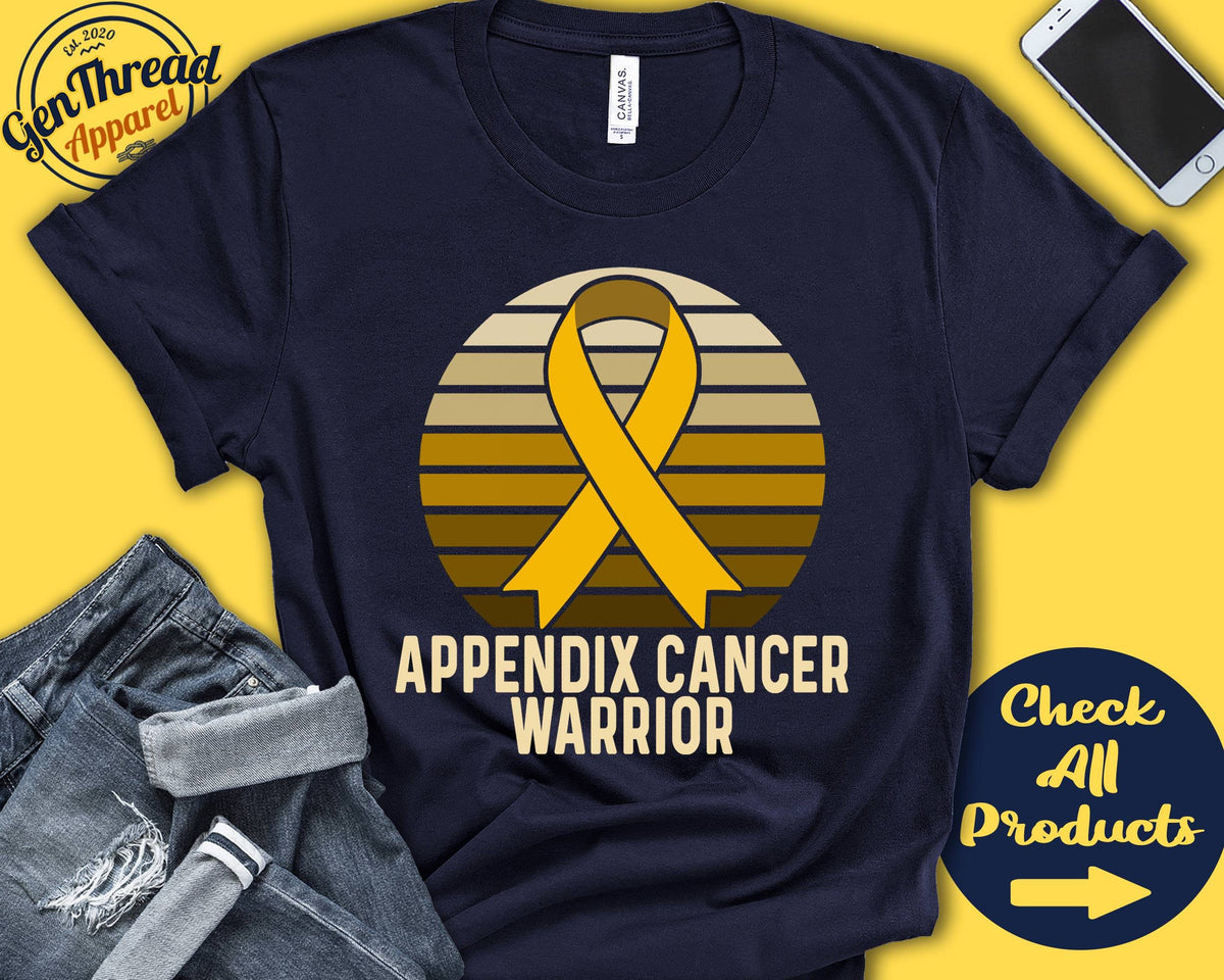 Appendix Cancer Shirt Appendix Cancer Awareness Amber Ribbon Warrior Fighter Surgery Recovery Tank Hoodie A1411 Hoodie – Everyday Comfort · Top Pick For Any Outfit