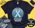 Dysphagia Shirt Dysphagia Awareness Light Blue Ribbon Warrior Fighter Surgery Recovery Tank Hoodie A1432 Hoodie – Premium Graphic · Great Gift For Fans