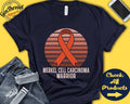 Merkel Cell Carcinoma Shirt Merkel Cell Carcinoma Awareness Orange Ribbon Warrior Fighter Surgery Recovery Tank Hoodie A1450 Hoodie – Bold Style · Great Gift For Fans