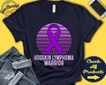 Hodgkin Lymphoma Shirt Hodgkin Lymphoma Awareness Violet Ribbon Warrior Fighter Surgery Recovery Tank Hoodie A1499 Hoodie – Fan Favorite · Perfect For Daily Wear