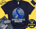 Juvenile Diabetes Shirt Juvenile Diabetes Awareness Blue Silver Ribbon Warrior Fighter Surgery Recovery Tank Hoodie A1505 Hoodie – Premium Graphic · Must-Have Style