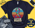 Autism Shirt Autism Awareness Puzzle Ribbon Warrior Fighter Surgery Recovery Tank Hoodie A1525 Hoodie – Soft Feel · High-Quality Print