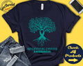 Interstitial Cystitis Shirt IC Awareness Tree Of Life Teal Ribbon Fighter Warrior Surgery Recovery Tank Hoodie A2806 Hoodie – Premium Graphic · High-Quality Print