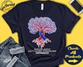 Hypoplastic Left Heart Syndrome Shirt HLHS Awareness Tree Of Life Red and Blue Ribbon Fighter Warrior Tank Hoodie A2997 Hoodie – Feel-Good Design · Great Gift For Fans