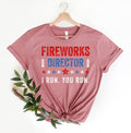 Fireworks Director I Run You Run TShirtFreedom ShirtIndependence ShirtRed White And Blue TShirt Gift for Independence Day 4th of July Graphic Tee – Bold Style · Great Gift For Fans
