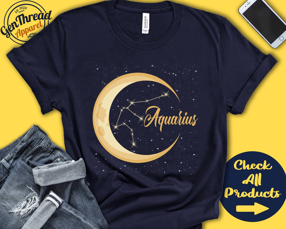 Aquarius Shirt Aquarius Gift Aquarius Present Aquarius Star Sign Birthday Symbol Zodiac Horoscope Tank Hoodie A0595 Hoodie – Fan Favorite · High-Quality Print