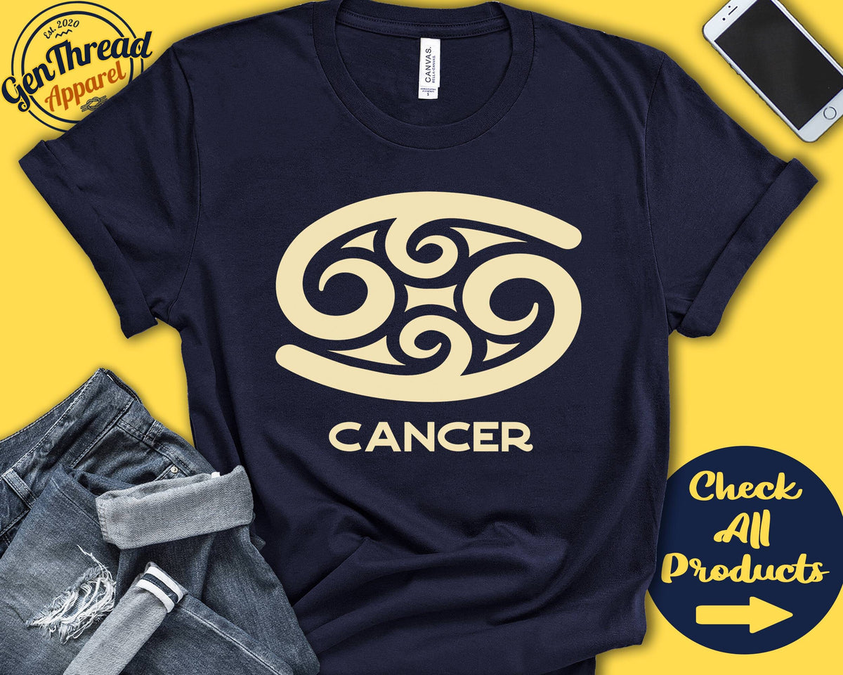 Cancer Symbol Zodiac Shirt Cancer Zodiac Gift Cancer Present Cancer Star Sign Cancer Emblem Season Tank Top Hoodie A0678 Hoodie – Easygoing Wear · Perfect For Daily Wear