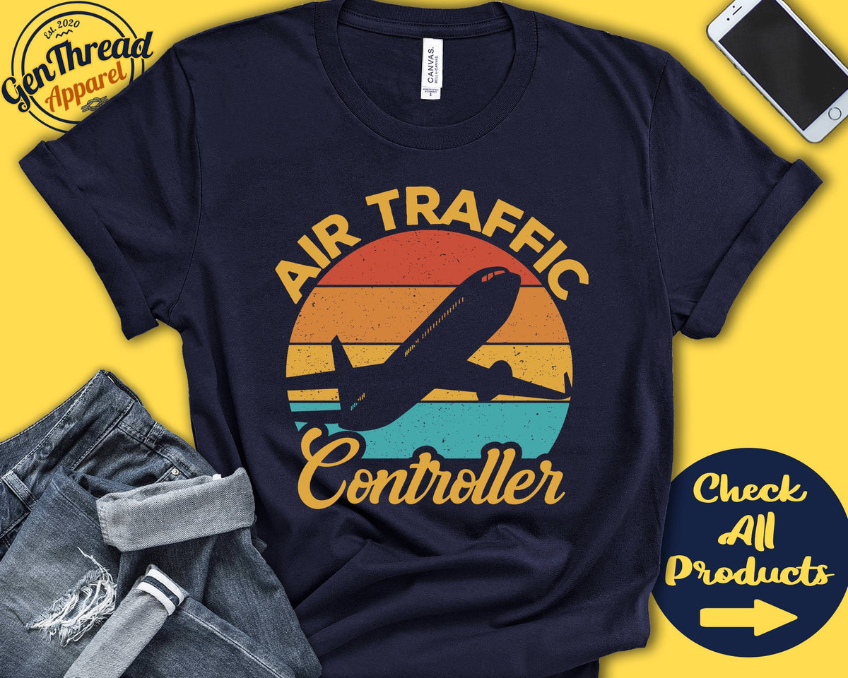 Air Traffic Controller Gift ATC Shirt Flight Controller Tower Controller Air Controller Shirt Tank Top Hoodie A0112 Hoodie – Soft Feel · Trending Graphic Apparel