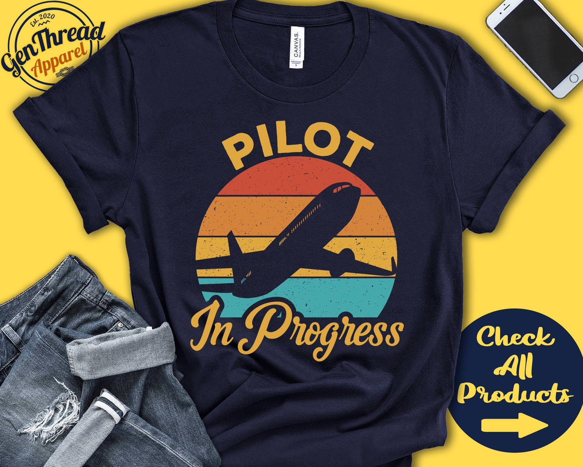 Pilot In Progress Gift Pilot Student Shirt Aviator Student Pilot School Aviation School Soon To be Pilot Tank Hoodie A0126 Hoodie – Premium Graphic · Top Pick For Any Outfit