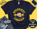 Sparkiest Lineman Gift For Lineman LBEW Shirt Lineman Dad Lineman Husband Lineman Husband Love Lineman Tank Hoodie A0253 Hoodie – Aesthetic Look · Perfect For Daily Wear