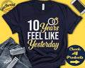 10 Year Wedding Anniversary Gift 10th Anniversary Shirt Tenth Year Married Just Married We Still Do Tank Hoodie A0302 Hoodie – Warm & Stylish · Perfect For Daily Wear