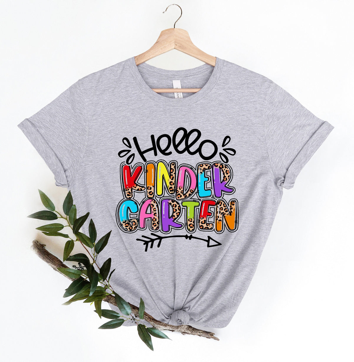 Kindergarten Shirt Back To School Shirt Kindergarten Leopard Shirt Teacher Life Shirt First Grade Teacher Shirt Gift for Teachers Graphic Tee – Premium Graphic · High-Quality Print