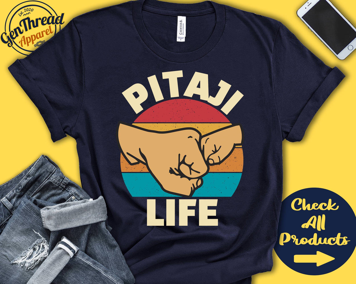 Pitaji Life Shirt Pitaji Life Gift New Pitaji Shirt New Dad Announcement Future Pitaji Dad Life First Tank Hoodie A0632 Hoodie – Warm & Stylish · High-Quality Print
