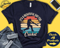 Cricket Player Shirt Beautiful Day For Cricket Funny Cricket Gift Cricket Tee Sports Bat And Ball Tank Hoodie A1639 Hoodie – Feel-Good Design · High-Quality Print