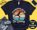 Ice Skater Shirt Beautiful Day For Ice Skating Ice Skate Gift Figure Skating Men Tee Skating Sports Tank Hoodie A1850 Hoodie – Easygoing Wear · Great Gift For Fans