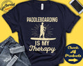 Paddleboarder Shirt Paddleboarding Is My Therapy Paddleboard Gift Paddle Board Sports Men Tank Hoodie A1961 Hoodie – Soft Feel · High-Quality Print
