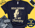 Boulderer Shirt Bouldering Is My Therapy Boulder Gift Rock Climbing Tee Mountain Climbing Sports Tank Hoodie A1977 Hoodie – Warm & Stylish · Perfect For Daily Wear