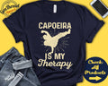 Capoeira Shirt Capoeira Is My Therapy Capoeira Fighter Brazil Martial Arts Tee Combat Sports Tank Hoodie A1982 Hoodie – Soft Feel · Trending Graphic Apparel