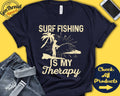Surf Fishing Shirt Surf Fishing Is My Therapy Surf Fishing Shirt Surf Fish Tee Fishermen Fishing Sports Tank Hoodie A2023 Hoodie – Cozy Vibes · Great Gift For Fans