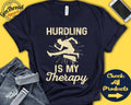 Hurdler Shirt Hurdling Is My Therapy Hurdles Gift Track And Field Athlete Athletics Men Tee Sports Tank Hoodie A2130 Hoodie – Everyday Comfort · Perfect For Daily Wear