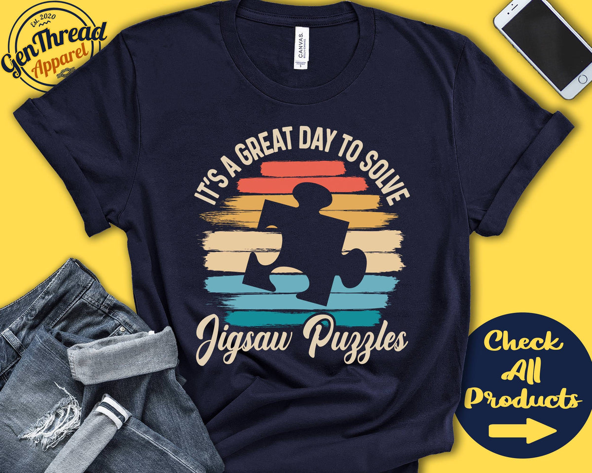 Jigsaw puzzles Shirt Jigsaw puzzle Gift Tee Puzzle Lover Gift Puzzle Piece Great Day Hobby Retro Shirt Tank Hoodie A2210 Hoodie – Fan Favorite · Must-Have Style