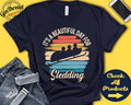 Sledding Shirt Gift For Sledder Snowmobile Winter Shirt Winter Sledding Beautiful Day Hobby Retro Shirt Tank Hoodie A2237 Hoodie – Fan Favorite · Trending Graphic Apparel