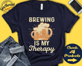 Beer Brewing Shirt Gift For Brewer Shirt Craft Beer Homebrew Brewery Hobby Is My Therapy Tank Hoodie A2335 Hoodie – Fan Favorite · Great Gift For Fans