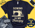 Sewing Shirt Gift For Embroideress Embroidery Needleworker Quilter Shirt Hobby Is My Therapy Tank Hoodie A2358 Hoodie – Everyday Comfort · Great Gift For Fans