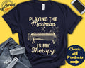 Marimba Player Shirt Marimba Gift Glockenspiel Xylophone Percussion Musician Music Instrument My Therapy Tank Hoodie A2467 Hoodie – Fan Favorite · Top Pick For Any Outfit