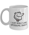 Funny Opossum Mug Opossum Gift Possum Gift Opossum Lovers I Just Really Like Opossums Graphic Tee – Premium Graphic · High-Quality Print