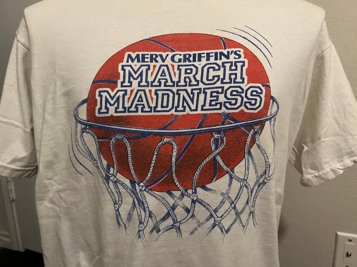 Vintage 9039s Merv Griffin39s March Madness NCAA Basketball T Shirt L Graphic Tee – Feel-Good Design · Perfect For Daily Wear