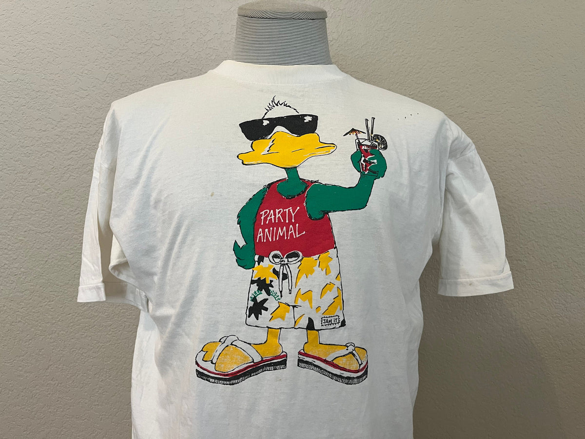 Vintage 8039s Party Animal Green Goose Echt Kulmbacher EKU T Shirt Size XL Graphic Tee – Premium Graphic · High-Quality Print