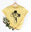 Faith Shirt Faith Cross Shirt Christian Gift Faith Gift Christian Shirts Love and Grace Shirt Faith Cross Vertical CrossJesus Shirt Graphic Tee – Soft Feel · Perfect For Daily Wear