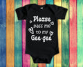 Pass Me To Geegee Cute Grandma Baby Bodysuit Tshirt or Toddler Shirt Special Grandmother Gift or Pregnancy Announcement Graphic Tee – Soft Feel · Trending Graphic Apparel