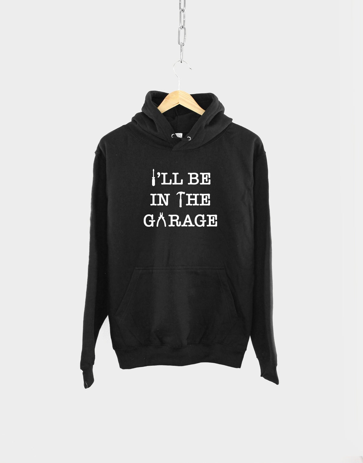 Husband Hoodie I39ll be In The Garage Hoodie Husband Birthday Gift Mechanic Hoodie Hoodie For Husband In The Garage Hoody Hoodie – Fan Favorite · Great Gift For Fans