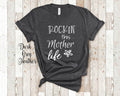 Rockin39 This Mother Life Mom Tshirt Special Gift Idea for Mother39s Day Birthday Christmas or Pregnancy Reveal Announcement Graphic Tee – Soft Feel · Perfect For Daily Wear