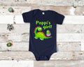 Poppi39s Girl Cute Grandpa Name Dinosaur Baby Bodysuit Tshirt or Toddler Shirt for a Special Grandfather Gift or Pregnancy Announcement Graphic Tee – Bold Style · Must-Have Style