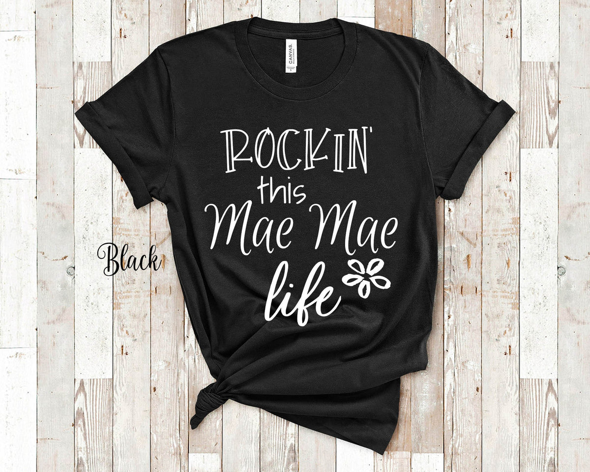 Rockin This Mae Mae Life Grandma Tshirt Special Grandmother Gift Idea for Mother39s Day Birthday Christmas or Pregnancy Reveal Announcement Graphic Tee – Aesthetic Look · High-Quality Print