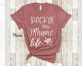 Rockin This Mhamo Life Grandma Tshirt Irish Grandmother Gift Idea for Mother39s Day Birthday Christmas or Pregnancy Reveal Announcement Graphic Tee – Everyday Comfort · Great Gift For Fans