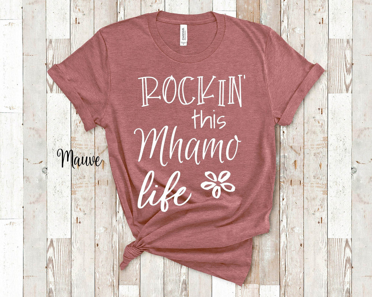 Rockin This Mhamo Life Grandma Tshirt Irish Grandmother Gift Idea for Mother39s Day Birthday Christmas or Pregnancy Reveal Announcement Graphic Tee – Everyday Comfort · Great Gift For Fans