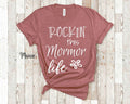 Rockin This Mormor Life Grandma Tshirt Danish or Swedish Grandmother Gift Idea for Mother39s Day BirthdayChristmas or Pregnancy Reveal Graphic Tee – Premium Graphic · Great Gift For Fans