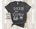 Rockin This Cookie Life Grandma Tshirt Special Grandmother Gift Idea for Mother39s Day Birthday Christmas or Pregnancy Reveal Announcement Graphic Tee – Fan Favorite · Perfect For Daily Wear