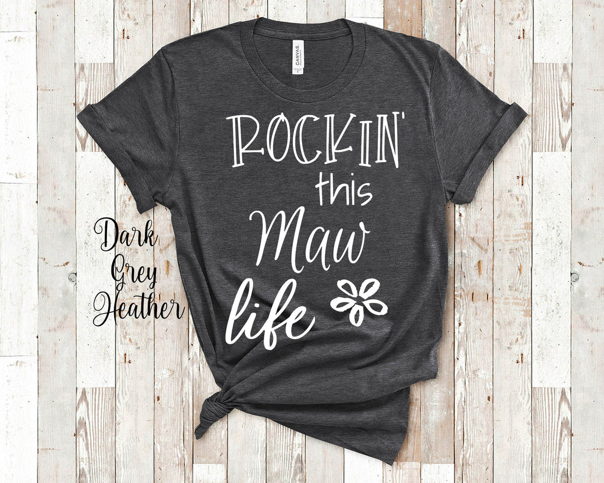 Rockin This Maw Life Grandma Tshirt Special Grandmother Gift Idea for Mother39s Day Birthday Christmas or Pregnancy Reveal Announcement Graphic Tee – Warm & Stylish · Must-Have Style