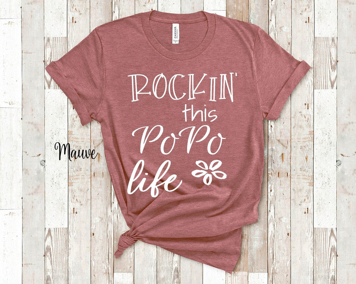 Rockin This PoPo Life Grandma Tshirt Chinese Grandmother Gift Idea for Mother39s Day Birthday Christmas or Pregnancy Reveal Announcement Graphic Tee – Bold Style · Top Pick For Any Outfit
