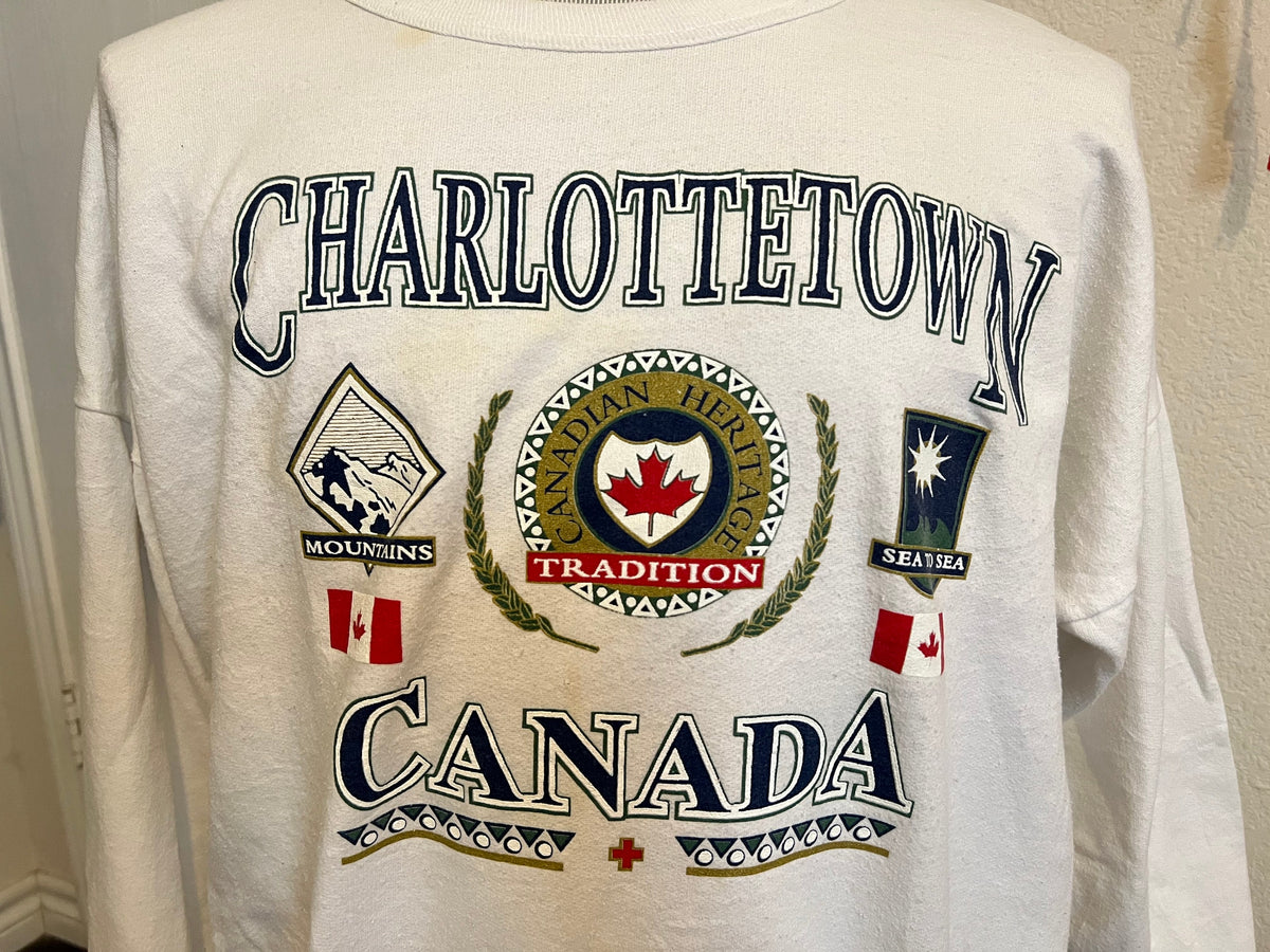Vintage 9039s Charlottetown Canada Sweatshirt L Sweatshirt – Feel-Good Design · Great Gift For Fans